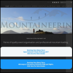 Screen shot of the Mountaineerin Ltd website.