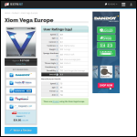 Screen shot of the VEGA Europe website.