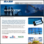 Screen shot of the Dash Commercial Finance Ltd website.