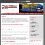 Screen shot of the North Dean Engineering Ltd website.