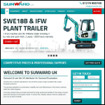 Screen shot of the Sunward UK Ltd website.