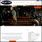 Screen shot of the ALKOTA UK website.