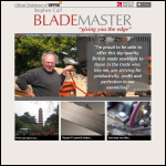 Screen shot of the BLADEMASTER website.
