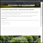 Screen shot of the Nicholsons Garden Design website.