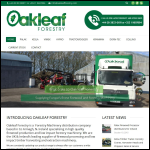 Screen shot of the OakLeaf Forestry website.