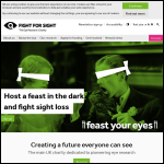 Screen shot of the Fight for Sight website.