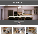 Screen shot of the Fine Handmade Kitchens and Bespoke Interiors website.
