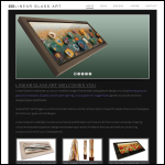 Screen shot of the Linear Glass Art website.