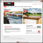 Screen shot of the i-Tec Flat Roofing website.