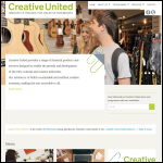 Screen shot of the Creative United website.