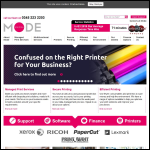 Screen shot of the Mode Print Solutions Ltd website.