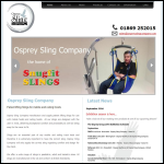 Screen shot of the Osprey Sling Company Ltd website.