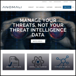 Screen shot of the Anomali website.