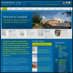 Screen shot of the Cargopak Ltd website.