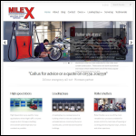 Screen shot of the MileX Engineering Ltd website.