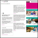 Screen shot of the topVOX Ltd website.