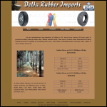 Screen shot of the Delta Rubber Imports   Delta Rubber Imports website.