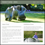 Screen shot of the Anne Curry Sculpture website.