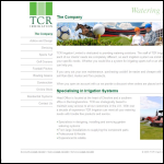 Screen shot of the TCR Irrigation Ltd website.