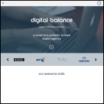 Screen shot of the Digital Balance Ltd website.