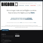 Screen shot of the BigBox3D Ltd website.