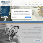 Screen shot of the Solidscape, Inc. website.