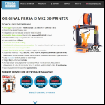 Screen shot of the Prusa Research website.