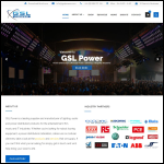 Screen shot of the GSL Power website.