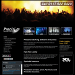 Screen shot of the Precision Broking website.