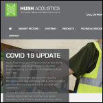 Screen shot of the HUSH Ltd website.