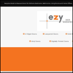 Screen shot of the EZY Door website.