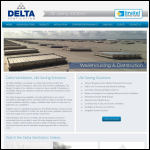 Screen shot of the Delta Ventilation Ltd website.