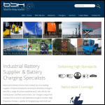 Screen shot of the Battery Service Hub Ltd website.