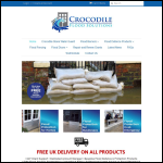 Screen shot of the Crocodile Flood Solutions website.