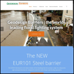 Screen shot of the Geodesign Barriers website.