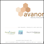 Screen shot of the Avanor Healthcare Ltd website.