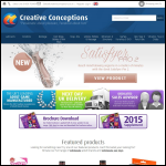 Screen shot of the Creative Conceptions Ltd website.