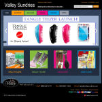 Screen shot of the Valley Sundries website.