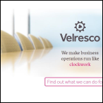 Screen shot of the Velresco website.