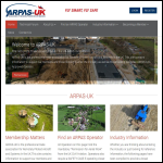 Screen shot of the ARPAS website.