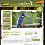 Screen shot of the Hidden Valley Park website.