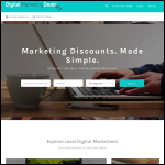 Screen shot of the Digital Marketing Deals website.