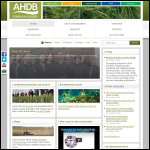 Screen shot of the AHDB Cereals & Oilseeds website.