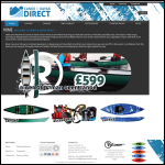 Screen shot of the Canoe & Kayak Direct website.