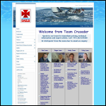 Screen shot of the Crusader Sails website.