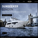 Screen shot of the SUNSEEKER LONDON website.