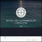 Screen shot of the English Harbour Yachts website.