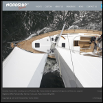 Screen shot of the Nordship Yachts UK website.