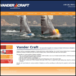 Screen shot of the Vander Craft Ltd website.