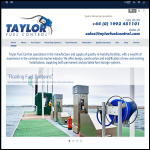 Screen shot of the Taylor Fuel Control website.